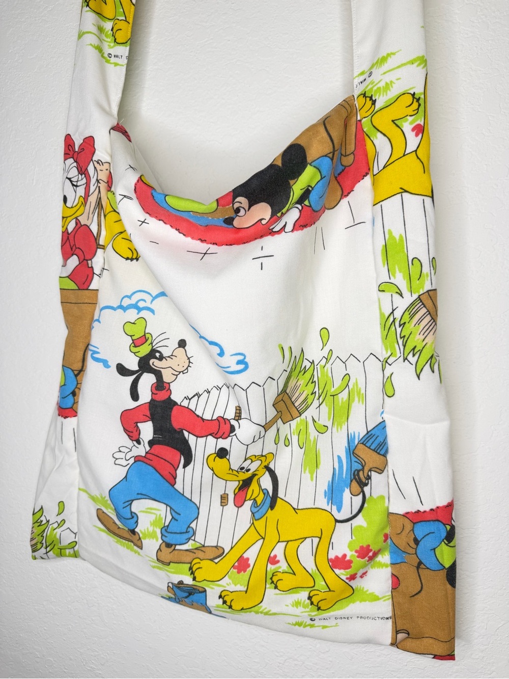 Disney Mickey Mouse / Goofy / Pluto Handmade Tote Bag with Zipper